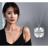 Four Leaf Clover Necklace for Women - Magnetic Folding Pendant with Two Wearing Styles - 4 of 4
