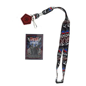 Silver Buffalo Supernatural "Hell and Back" Lanyard With Badge Holder and Anti-Possession Charm - 1 of 4