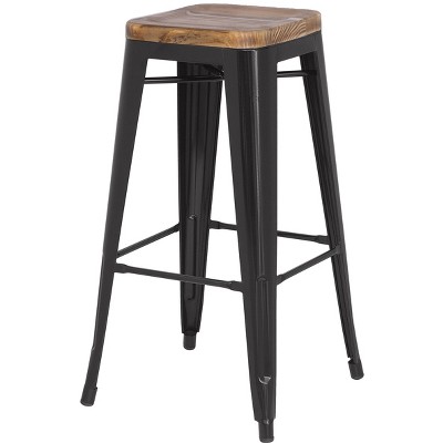New Pacific Direct Metropolis Backless Bar Stool,Set of 4