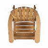 Okak Outdoor Adirondack Chair with Slat Seat and Backrest, Outdoor Rocking Chairs with Wide Armrests, Porch Chairs for Garden, Balcony, Natural - 4 of 4