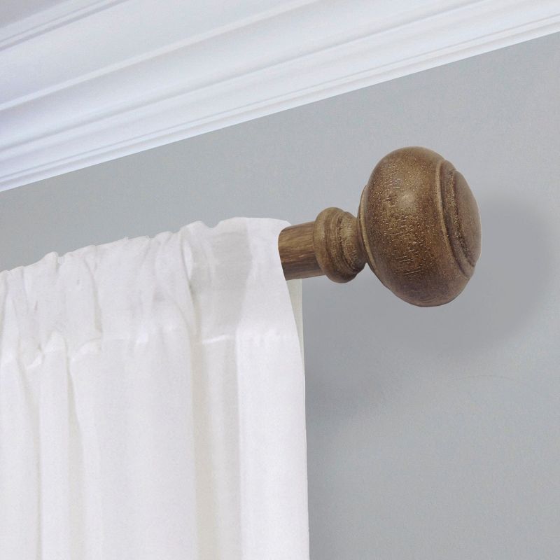 Curtain Rod Faux Wood - Threshold&#153;, 3 of 5
