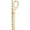 Pompeii3 1/3Ct Diamond Cross Pendant Women's Necklace 18" 10k Yellow Gold 21mm Tall - 2 of 3
