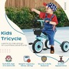 Whisen Kids’ Riding-on Tricycle with Ergonomic Seat, Removable Front Wheel, Bell and Mudguard, Indoor/Outdoor Riding Toy Gift - 2 of 4