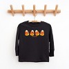SmileyWorld Candy Corn Smiles - Toddler Long Sleeve Graphic Tee and Youth Long Sleeve Graphic T-Shirt - 3 of 4