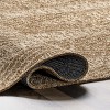 Nuloom Deisy Striped 7x9 Jute Indoor Area Rug for Dining Room Rug Neutral Rug Living Room Rug Kitchen, Natural - 4 of 4