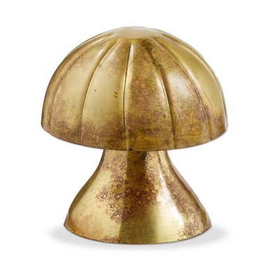 tag Mushroom Decorative Object Antique Brass