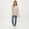 Anna-Kaci Women's V-Neck Long Sleeve Knit Top with Chest Pocket and Relaxed Fit - 4 of 4