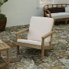 Merrick Lane All-Weather Poly Resin Wood Adirondack Style Deep Seat Patio Club Chair with Cushions - 2 of 4