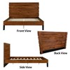 Queen Size Platform Bed with Six-Piece Headboard Design - 4 of 4