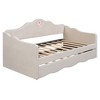CAVINAS Queen Bed Frame with Headboard, Cloud-shaped Headboard, Upholstered Platform, with Rounded Footboard and Pocket, Living Room, Apartment - 4 of 4