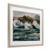 Stupell Industries Wild Coast with Turbulent Waves Framed Print Under Glass Art - 2 of 4