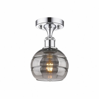Rochester - 1 Light Semi-Flush Mount In Industrial Style-9.13 Inches Tall and 5.88 Inches Wide