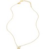 Hollywood Sensation Butterfly Pendant Necklace with Mother of Pearl Inlay 15 Inches Gold - 4 of 4