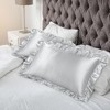 PiccoCasa Satin Retro Luxury Silky with Ruffle Envelope Closure Pillowcases 2 Pcs - 3 of 4