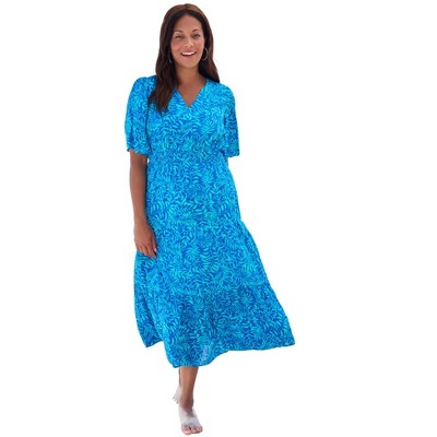 Swim 365 Women's Plus Size Tiered Sundress