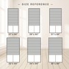 Dsvimoy Curtain Panel Cordless Roman Shade Total Blackout for Stylish Home Interiors, Gray, 5.29"*8.25"*8.07" - 4 of 4