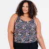 Calypsa Women's Maya Tankini Swim Top With Built-in Bra - 4 of 4
