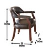 TiramisuBest Modern Velvet Desk Chair ,Metal Legs Upholstered Accent Arm Chair for Living Room/Bedroom/Small Spaces/Home Office,Grey - 3 of 4