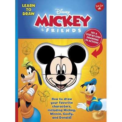 Learn to Draw Disney Mickey & Friends - (Licensed Learn to Draw) by  Disney Storybook Artists (Spiral Bound)