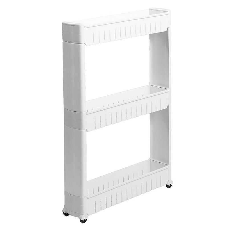 The Lakeside Collection Rolling Slim 3-Tier Kitchen Cart for Tight Indoor Spaces, 1 of 8