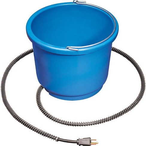 2.5 Gallon 10 Quart Rubber Feed Bucket Livestock Pail