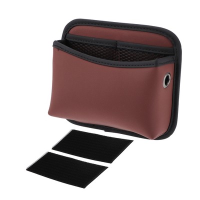 Unique Bargains Car Trash Can Hanging Front Rear Seat Faux Leather Trash Bin 1 Pc