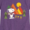 Girls' - Peanuts - Retro Trailblazers Fitted Short Sleeve Graphic T-Shirt - 2 of 4