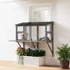 Skyzone Gray Wooden Catio: Outdoor Enclosure with Jumping Platform, Fir Wood & Steel Mesh for Safe - 2 of 4
