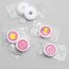 Big Dot of Happiness Pink Ducky Duck - Girl Baby Shower or Birthday Party Round Candy Sticker Favors - Labels Fits Chocolate Candy (1 sheet of 108) - 3 of 4