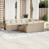 vidaXL Garden Sofa Set Beige - 2 of 4