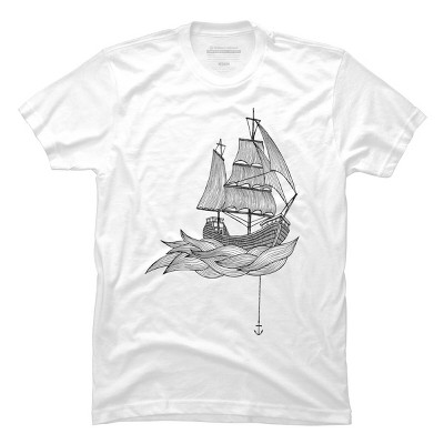 Men's Design By Humans The ship By TatiAlecrim T-Shirt