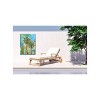 Cottage Garden West of The Wind Modern Palms Teal, Green, Red 30 x 40 Inch Waterproof Gallery Wrapped Canvas, Outdoor Garden, Yard, Patio All Weather - 2 of 2