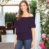 Anna-Kaci Women's Dainty Off Shoulder Blouse for Everyday Looks - 3 of 4