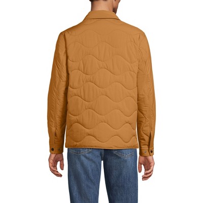 Lands' End Men's Quilted Insulated Shirt Jacket - Large - Canyon Camel — фото 5