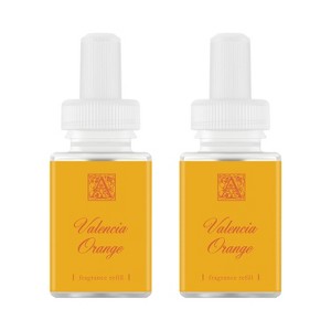 Pura Aromatique Valencia Orange 2pk Smart Vial Fragrance Refills: Twin Pack, Citrus Scented Essential Oil, Child & Pet Safety Warning - 1 of 4