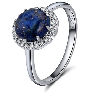 Gemstone Statement Ring for Women Sterling Silver Cz Ginger Lyne Collection - 1 of 4