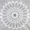 Dsvimoy Support Pillow Cotton Embroidered Decorative Pillow with Metallic Design for Home Decor, Gray, 16.93"*16.93"*5.71" - 4 of 4