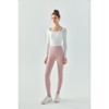 Clotth Women's Yoga Pure Color Long Sleeve Top - Ribbed Crop Top with Fixed Cup, Thin Strap Sports T-shirt, Waist-Slimming Fitness Wear - 4 of 4