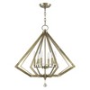Livex Lighting Diamond 6 - Light Chandelier in  Polished Brass - 2 of 2