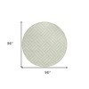 Mint Green And Ivory Geometric Washable Indoor Outdoor Area Rug - 3 of 4