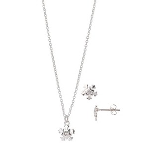 FAO Schwarz Snowflake Necklace and Earring Set - 1 of 1