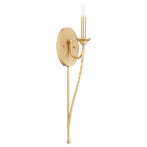 Quorum Lighting Brooks 1 - Light Sconce in  Aged Brass - 1 of 1