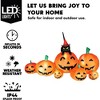 Joyfy 7 FT Long Halloween Inflatables Outdoor Decorations, 7 Pcs Pumpkins with Witch's Cat Inflatable with LEDs for Halloween Yard Lawn Garden Decor - 3 of 4