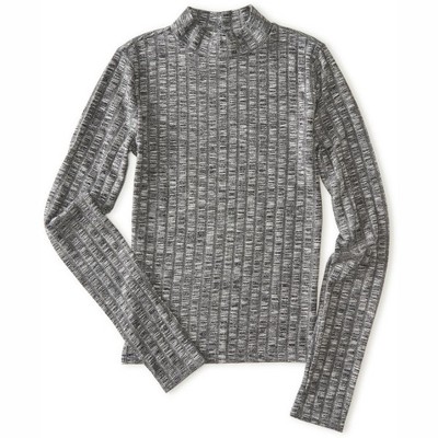 Aeropostale Womens Ribbed LS Pullover Sweater