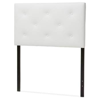 Twin Baltimore Modern And Contemporary Faux Leather Upholstered Headboard - Baxton Studio