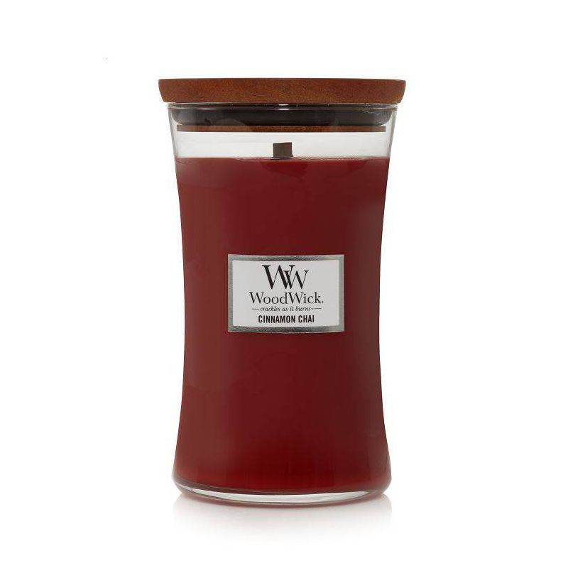 WoodWick Cinnamon Chai Large Jar Candle Dark Orange 21.5oz, 1 of 7