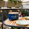 Petromax Feuerhand Tabletop Charcoal Grill, Powder-Coated Steel Tamber for Outdoor Use, Wood Lid, 7.9 inch diameter - 4 of 4
