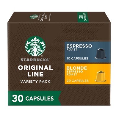 Starbucks by Nespresso Original Line Variety Pack Capsules, 60 Count