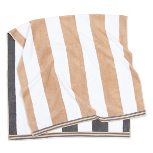 Aston and Arden Striped Reversible Oversized Thick Beach Towel (35x70 in., 600 GSM), Luxury Pool Towel, Extra Large Bath Towel - 1 of 4