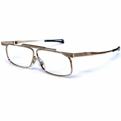 SlimFold Kanda (005) of Japan Folding Reading Glasses with Case in Brown/Blue Light Filter Lenses +1.50